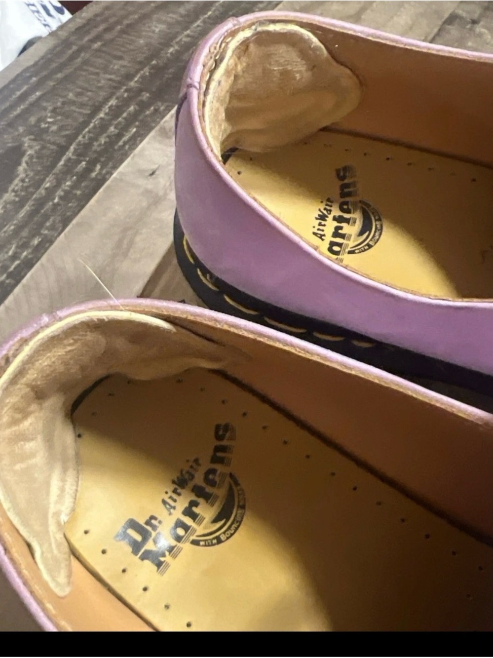 Dr. Martens Lavender Suede 3-Eye Derby Shoes - Picture 3 of 5